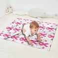 thumbnail image 2 of Pink Breast Cancer Blanket,Comfortable Soft Flannel Throw Blanket,All Season,Warm Lightweight Blankets for Sofa Bed Couch Living Room Chair,30"x40", 2 of 4