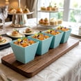thumbnail image 6 of Restaurantware-8 Ounce Large Kova Cups, 100 Disposable Dessert Tumbler - Lids Sold Separately, Sturdy, Baby Blue Plastic Appetizer Cups, For Mousse, Layered Cakes At Catered Events, 6 of 7
