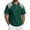 Dark Green&06#0610R, variant on Fabrcox Short Sleeve Polo Shirts for Men Collared Henley Men Linen Shirt Lightweight Relaxed Fit Color Block Vacation Workout Golf Shirts Men Gray S