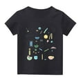 thumbnail image 6 of Frwgonr Girls Short Sleeve T-Shirts Short Sleeve Girls Casual Shirts Graphic Tops Back of School Clothes Black, Size 3-15 Years, 6 of 6