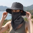 thumbnail image 6 of IFRINID Breathable Sun Hat with Neck Flap and Face Cover, Wide Brim Fishing Hat for Hiking Camping Gardening and Outdoor Activities, 6 of 7