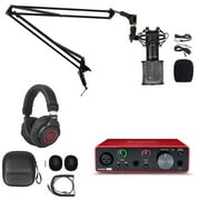 1-Person Focusrite Scarlett 3 Gen Podcast Podcasting Kit w/Mic+Boom+Headphones