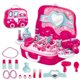 thumbnail image 5 of Niños Niñas Juego de imaginación Herramientas de vestir Maleta Niños Espejo de plástico Secador de pelo Juego de juguete Regalo de cumpleaños Kearding WJ3119-00B, 5 of 7