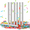 Colorful-7Pack, variant on White Confetti Wands 40 Pack 14 Inch Tissue Paper Party Sticks