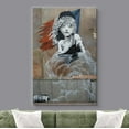 thumbnail image 2 of wall26 Canvas Print Wall Art Banksy Les Miserables with French Flag Graffiti &amp; Street Art Pop Culture Illustrations Pop Art Bohemian Multicolor Dark for Living Room, Bedroom, Office - 16"x24, 2 of 7