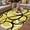 Yellow, variant on Red Geometric Outdoor Rug for Patio/Deck/Porch, Non-Slip Large Area Rug 4 x 6 Ft, Modern Abstract Black White Striped Lines Indoor Outdoor Rugs Washable Area Rugs, Camping Rug Carpet Runner