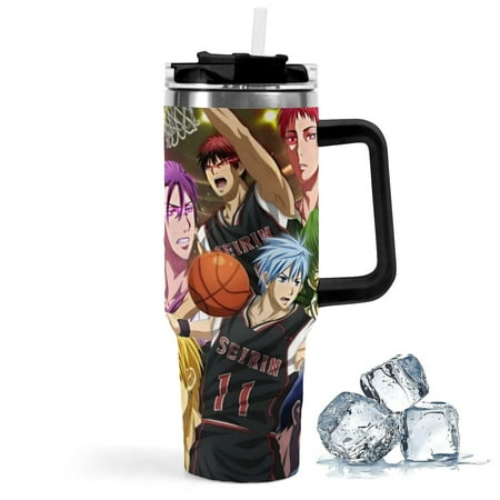 

Kuroko No Basket Large capacity car cup has an iconic print is durable with insulation and features a leak-proof lid. Perfect for fans.