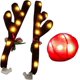 thumbnail image 4 of Car Christmas Reindeer Antler Decorations, Glow Vehicle Christmas Car Decor Kit With Jingle Bells And Red Nose, Cute Reindeer Antler Christmas Car Cos, 4 of 5