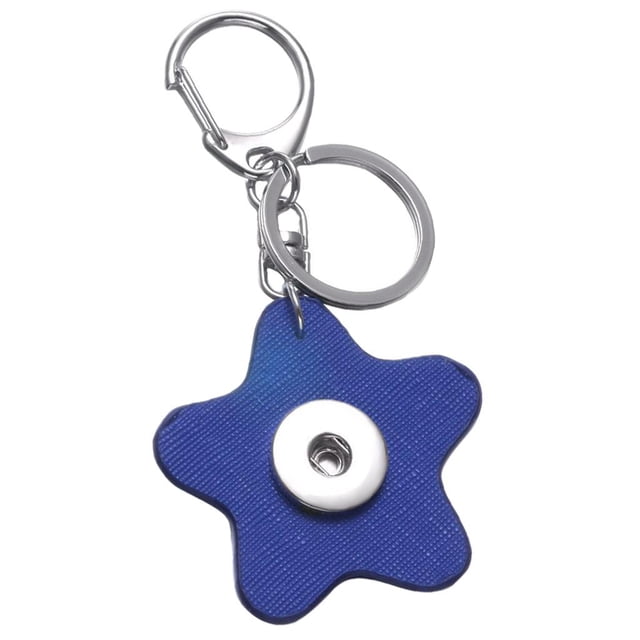 Llavero de aleación sólida de llavero Estrella de Pentagrama Azul