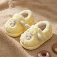 thumbnail image 2 of MEZZALL Girls Slippers Fuzzy Warm Indoor Shoes For Toddler Kids Soft Comfortable Winter Home Slides With Cute Sheep Design Holiday Footwear, 2 of 7