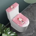 thumbnail image 2 of HELLHERO Holiday Christmas Hat Salamander Toilet Lid Cover Set of 2 Piece Adjustable Toilet Lid Cover Dustproof Hotel Home, 2 of 8