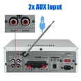 thumbnail image 6 of Novashion Bluetooth 5.0 Power Amplifier, Stereo Radio Amp, Music Player, 2 Mic in 1 for Car / Home Use, White, 6 of 8