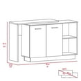 thumbnail image 4 of CRETA KITCHEN ISLAND BLACK/ LIGHT OAK, 4 of 8