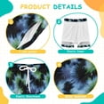 thumbnail image 3 of joogoo Green Tie Dye Boys Swim Trunks Beach Swimsuit Shorts Boxer 5-6T, 3 of 8