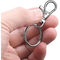 thumbnail image 5 of 30 pcs Porte-clés, Métal Polissage Keychain de Crochets Anneaux Détachables avec Mousquetons Pivotants pour Clés, 5 of 5