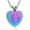 Rainbow, variant on Footprint Urn Necklace for Ashes Heart Cremation Jewelry for Ashes Foot Print Urn Necklace for Ashes Memorial Ashes Keepsake Locket of Loved One