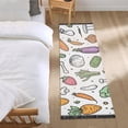 thumbnail image 3 of Yayeee Runner Rug for Bedroom 2'x6' Machine Washable Hallway Non Slip Mat, Purple Vegetables Pattern, 3 of 8