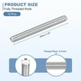 thumbnail image 2 of 10Pcs M4-0.7x40mm Fully Threaded Rods, 304 Stainless Steel Thread Bar Studs, 2 of 7