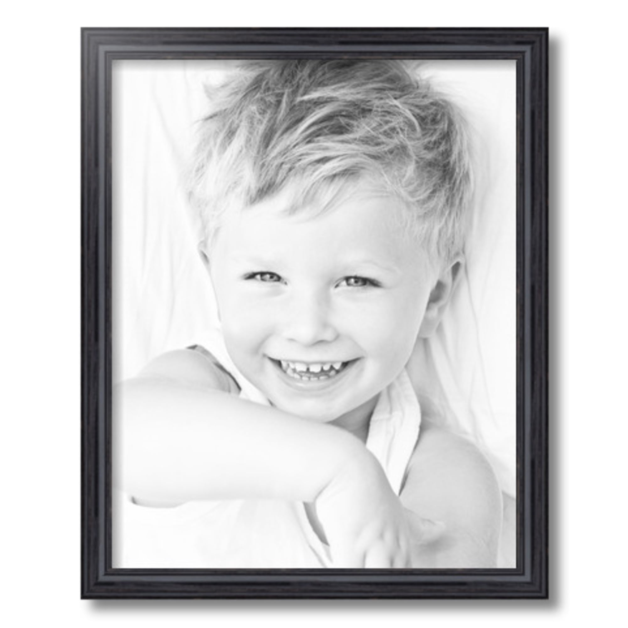ArtToFrames 16" x 20" Black Picture Frame, 16x20 inch Black Wood Poster Frame (WOM-4083)