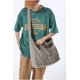 thumbnail image 3 of LHSHID Canvas Hobo Bags for Women & Men, Shoulder Crossbody Bag Y2k Grunge Hippie Tote Messenger Bag for Work, Shopping, Travel, 3 of 7