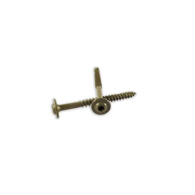 WoodPro Fixations ST14X312B Tête de Rondelle Ronde 1/4 Pouce par 3-1/2 Pouces Longueur Vis Extérieures pour Bois, Lot de 250