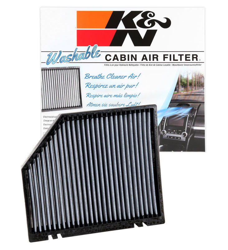 K&N Cabin Air Filter Washable and Reusable Designed For Select 2008