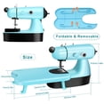 thumbnail image 3 of Mini Sewing Machine for Beginners, Handheld Sewing Machine with Sewing Bag, Expansion Board, LED Light, Fast Stitch Suitable for Clothes,Jeans,Cutains,DIY Home Travel, 3 of 6