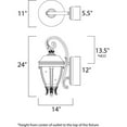 thumbnail image 2 of Maxim 41425WG Camden VX Outdoor Wall Mount - 11W in., 2 of 2