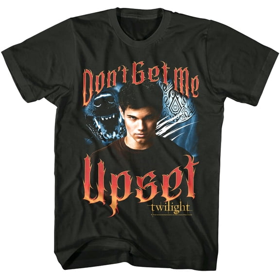 Twilight Jacob Don't Get Me Upset Men's T Shirt (Charcoal, AdultS)
