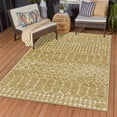thumbnail image 3 of Washable Living Room Rugs Khaki Distressed Area Rug For Bedroom Aesthetic Low-Pile Dining Room Rugs For Under Table Indoor Floor Carpet Accent Rug For Entryway Mudroom, 3 of 7