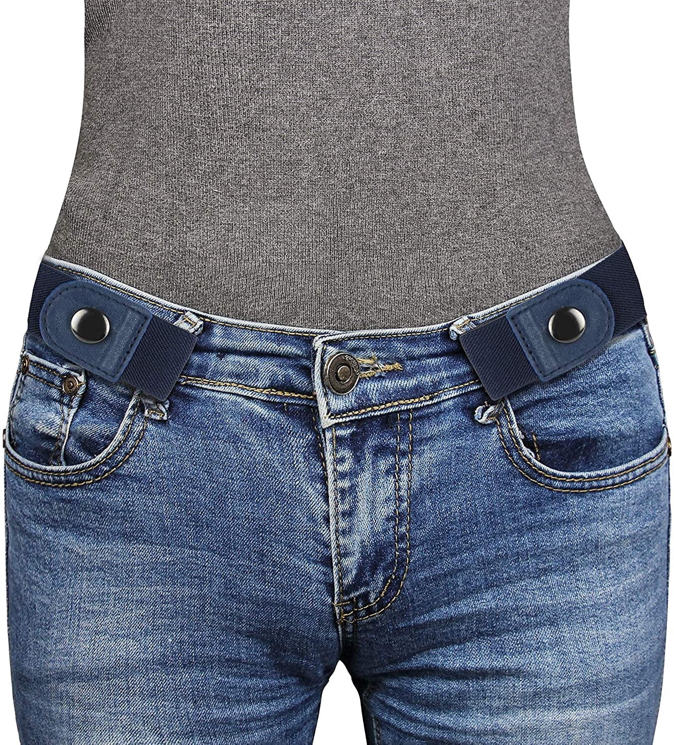 EAYY No Buckle Stretch Belt For Women 
