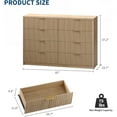 thumbnail image 2 of 8 Drawer Dresser for Bedroom,Modern Dresser with 8 Drawers,Wide Chest of Drawers with Golden Handles,Storage Cabinet with Anti-Tip Straps for Bedroom, Living Room, Closet, 2 of 7