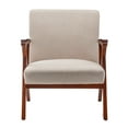 thumbnail image 3 of Convenience Concepts Take a Seat Cliff Accent Chair, Sandy Beige Fabric & Espresso Frame, 3 of 8