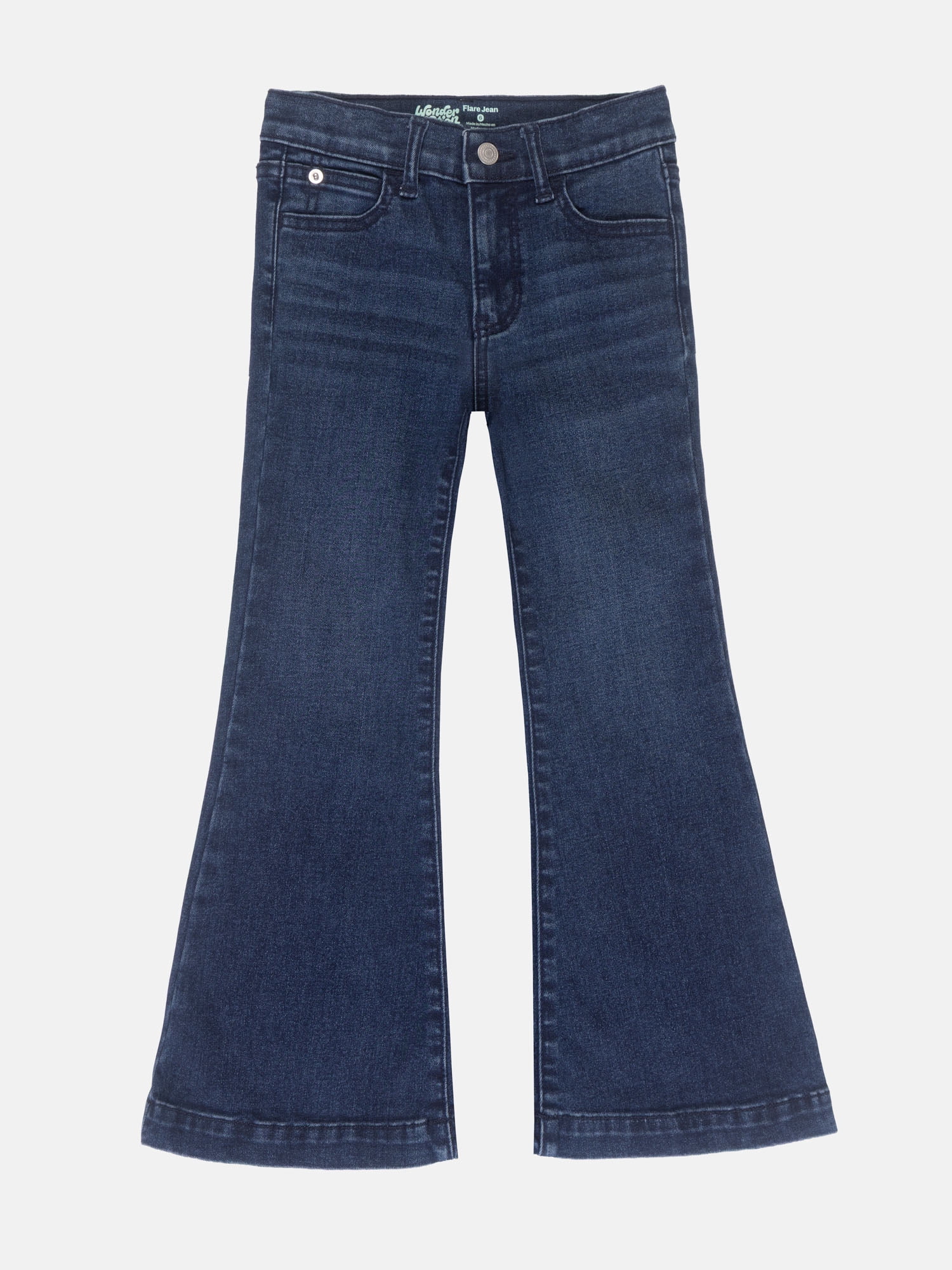 Wonder Nation Girls Flare Leg Jeans, Sizes 5-18