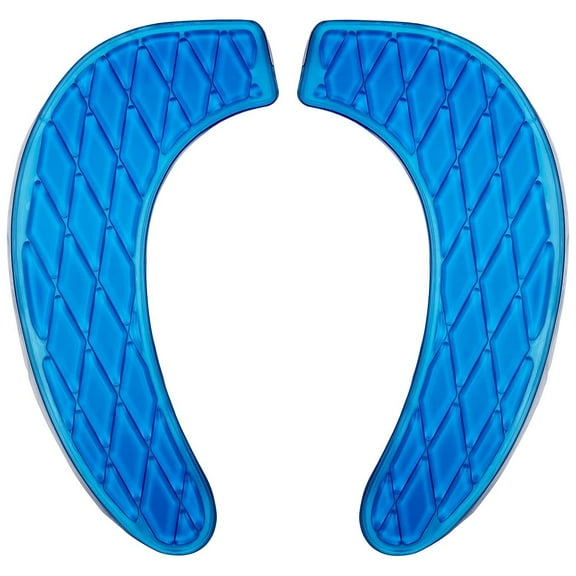 Gel Toilet Seat Cushion Portable and Washable Toilet Seat Cover Universal with Self-Adesive Design(Blue)