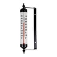thumbnail image 1 of Colaxi Outdoor Thermometer Premium Multipurpose Stable Rustic for Patio Wall Garage Black, 1 of 8