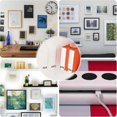 thumbnail image 2 of 36 Pairs(72Pcs) Picture Hanging Strips, 3 Sizes Picture Hangers, 2 of 5