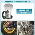 thumbnail image 2 of Unique Bargains 1 Set Car Brake Line Fitting Adapter 1.26' Length M14x1.5 Brake Line Thread Single Hollow Bolt, 2 of 7