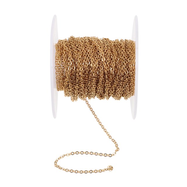 Miangastore 1 Rouleau de Chaîne DIY Accessoire de Bijou Fait Main Chaîne de Bracelet DIY Polyvalente