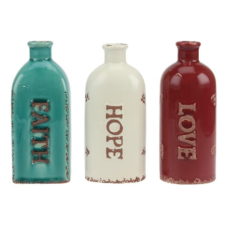 15 Creative Vase Fillers Stonebriar Decorative Multicolor Ceramic Vase Set, For Floral Arrangements and Dried Flower Filler, Centerpiece for Coffee, Kitchen, and Dining Room Table ()