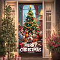 thumbnail image 3 of Festive Christmas Decor Holiday Banner Winter Scene for Christmas Party Indoor Events Festive Decorations, 3 of 9