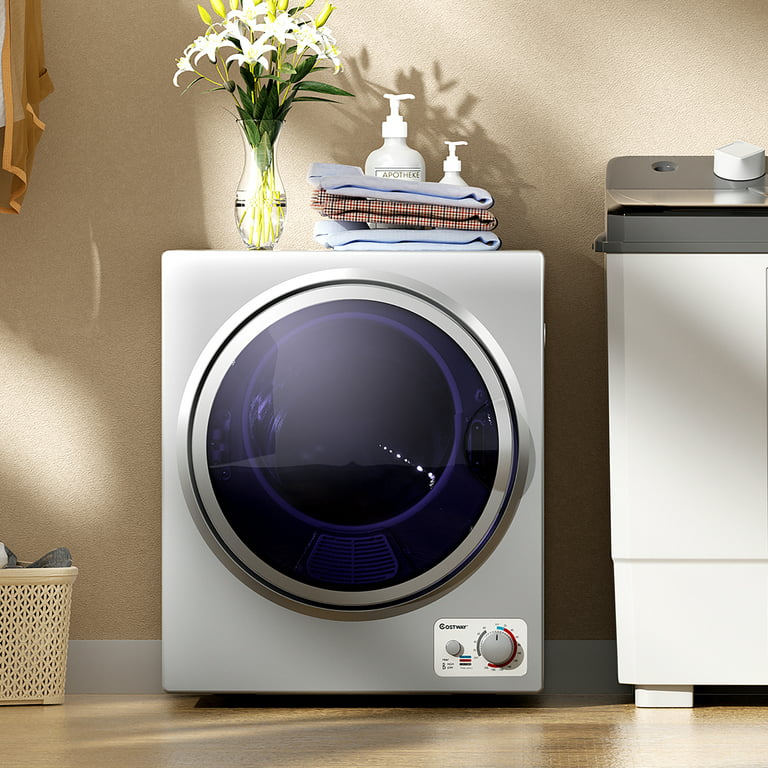 1700W Electric Tumble Laundry Dryer with Steel Tub - Costway
