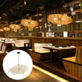 thumbnail image 4 of Fish Shaped Lantern Woven Rattan Pendant Light E27 Rustic Ceiling Hanging Light, 4 of 8