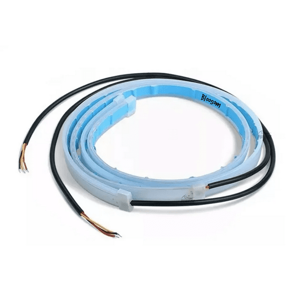 Par Tira Led Bloosom  Drl Flexible Direccional Secuencial Auto 60cm Azul