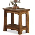 thumbnail image 1 of Riverside Furniture Craftsman Home Wood Chairside Table in Americana Oak, 1 of 6
