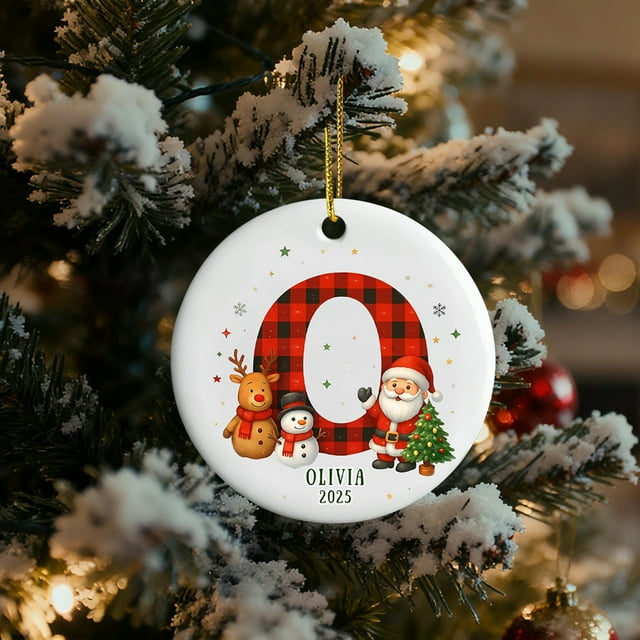 Adornos Navideños Acrílicos de 26 Letras | Decoraciones Colgantes Navideñas Personalizadas | Colgantes Del Alfabeto Ligeros y Duraderos | Decoración Navideña para El Hogar y La Oficina | Corona para