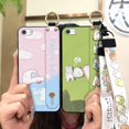 thumbnail image 5 of KDY-Phone Case For iphone 5/5S/SE, Anti-dust Wristband Anti-knock Lanyard Dirt-resistant Waterproof Cute Durable Back Cover Wrist Strap Fashion Design Soft case ring Shockproof Kickstand, 5 of 9