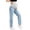 Light Blue, variant on Busydd Maternity Jeans for Women Over The Belly High Waisted Pregnancy Pants Comfy Support Loose Straight Leg Denim Pants M