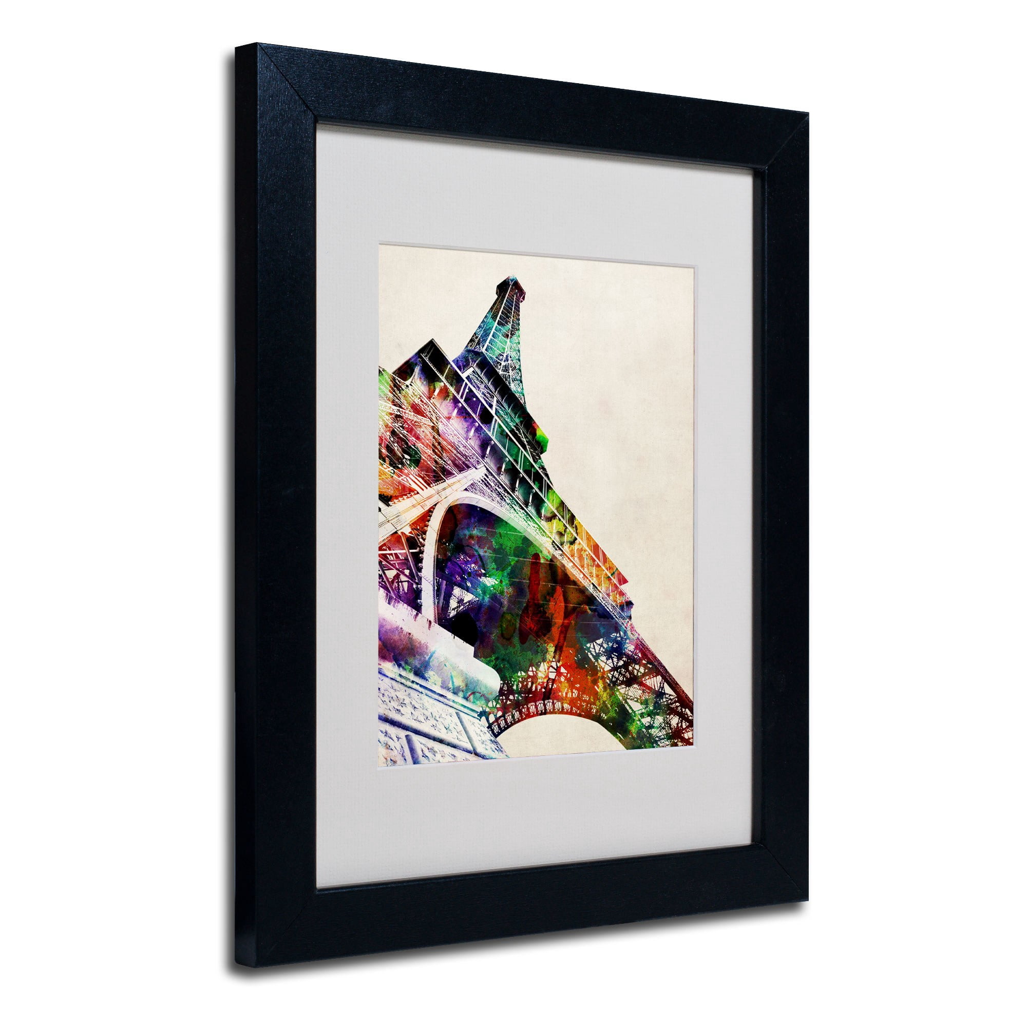 Trademark Art 'Eiffel Tower' Matted Framed Art by Michael Tompsett