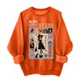 thumbnail image 3 of VKOYWKM Women Oversized Sweatshirt Halloween Sweatshirts Witch Graphic Long Sleeve Crew Neck Sweatshirt Halloween Party Fall Pullover Sweatshirts, 3 of 5